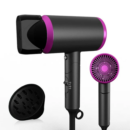 SAIDESI Hair Dryers Portable Blow Dryer 1800W Foldable Ionic Hairdryer